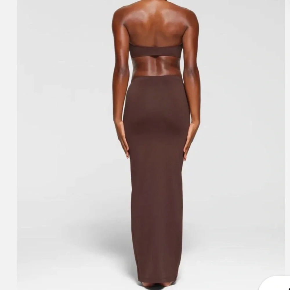 NWT Skims Recycled Swim Cut Out Long Tube Skirt